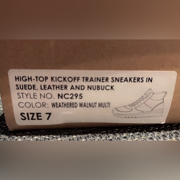 High-top kickoff trainer sneaker in suede. - Picture 7 of 7